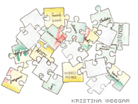 The pieces of the jigsaw puzzle are in a mess. The client´s story is incoherent.